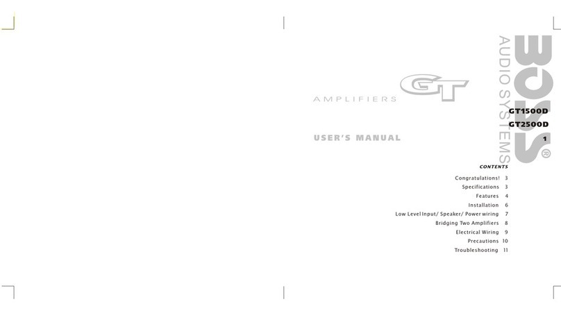 Boss Audio Systems GT1500D user manual