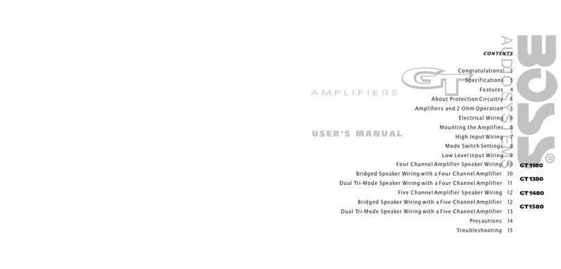 Boss Audio Systems GT1180 user guide