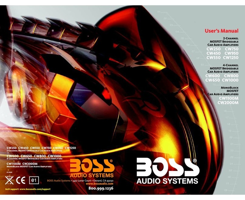 Boss Audio Systems Chaos Wired CW2000M User manual