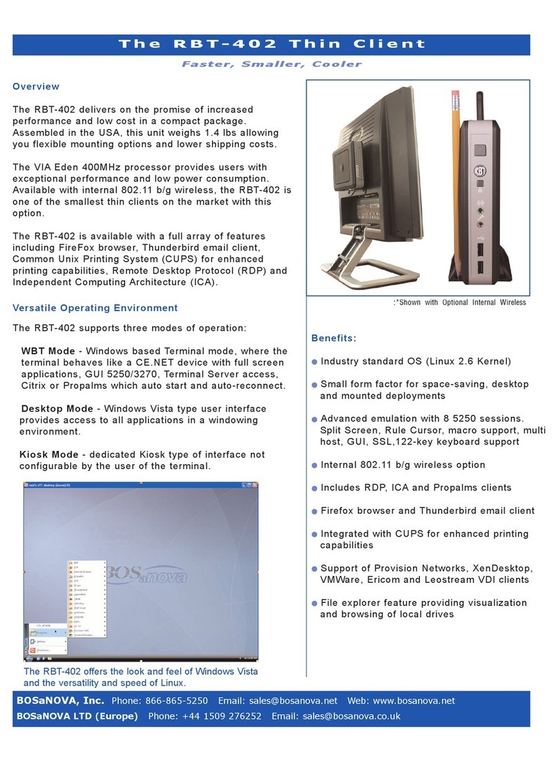 Bosanova RBT-402 Specifications Bosanova RBT-402 Specifications
