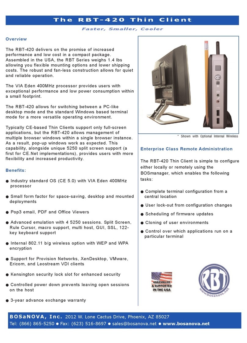 Bosanova RBT-420 Specifications