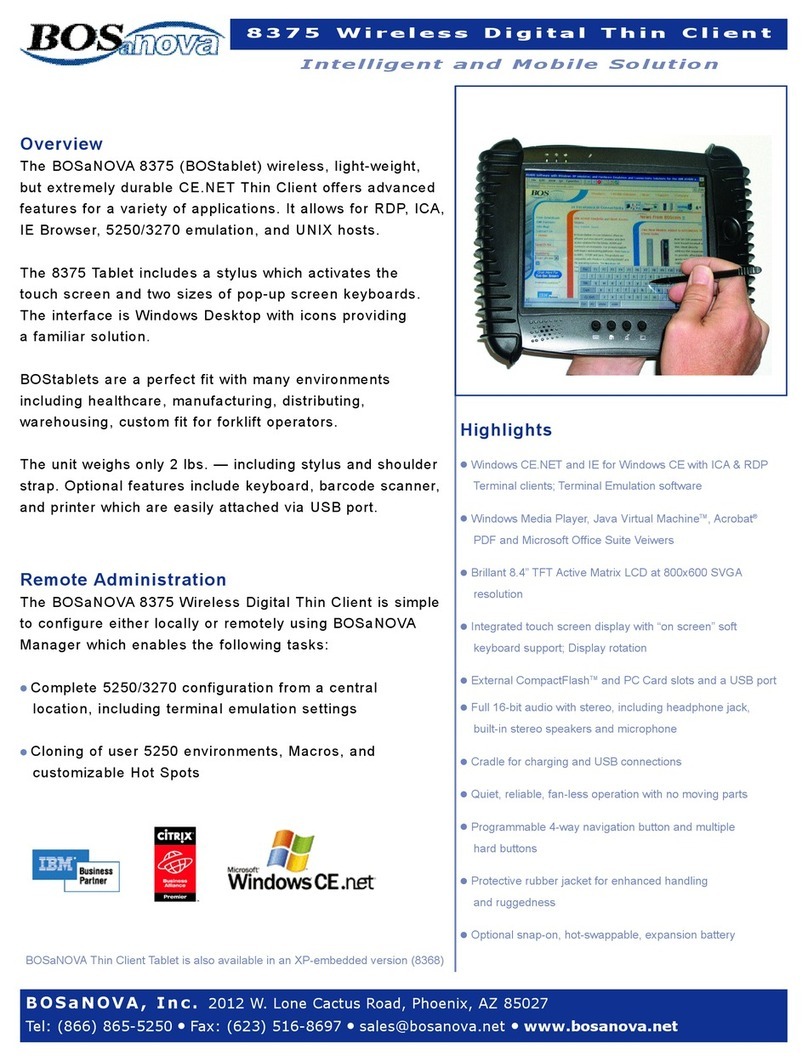 Bosanova 8375 Specifications
