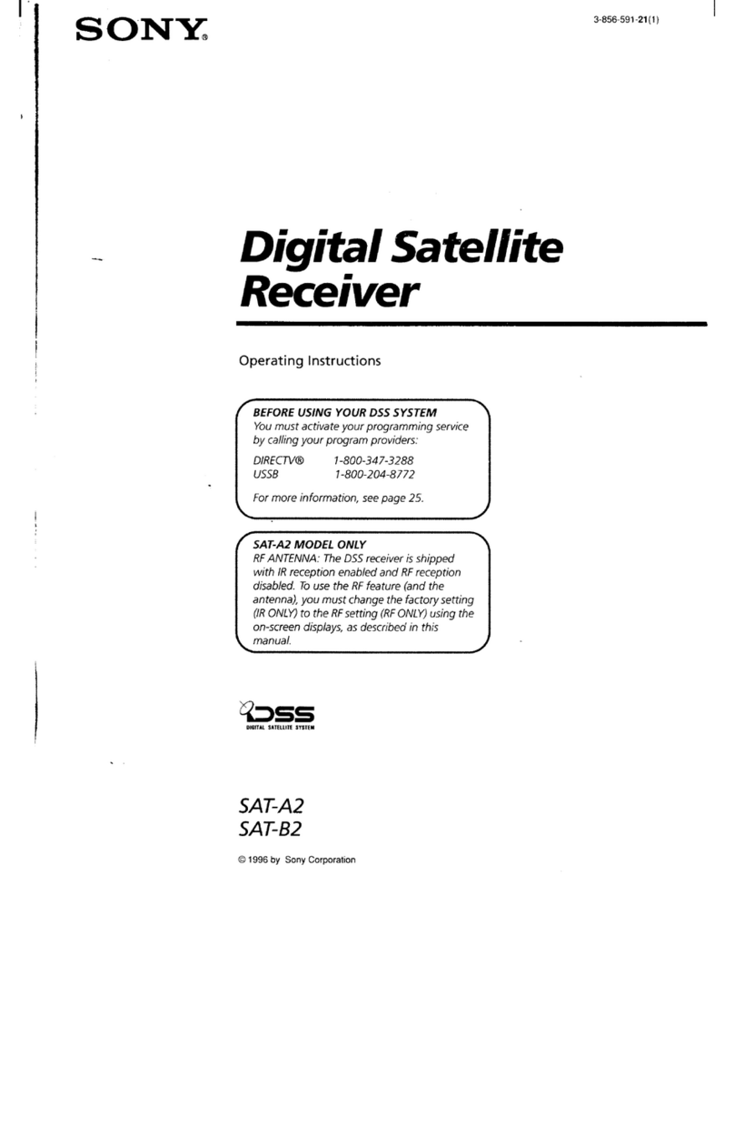 Sony SAT-A2 Operating Instructions  (primary... operating instructions