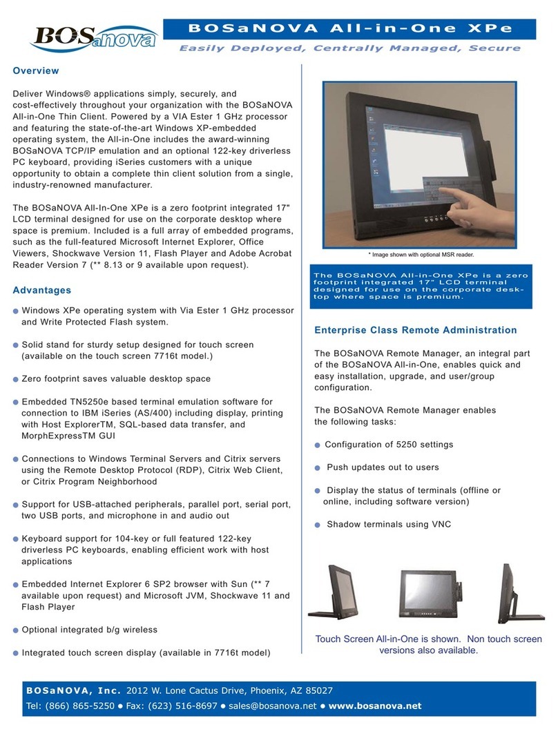 Bosanova 7716 Specifications
