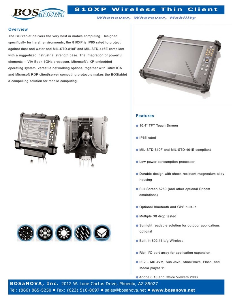 Bosanova 810XP User manual