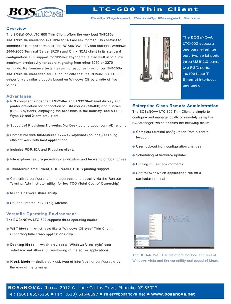 Bosanova LTC-600 Specifications