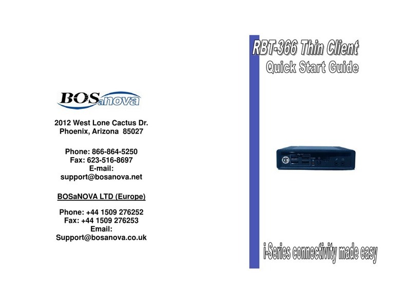 Bosanova RBT-366 quick start guide