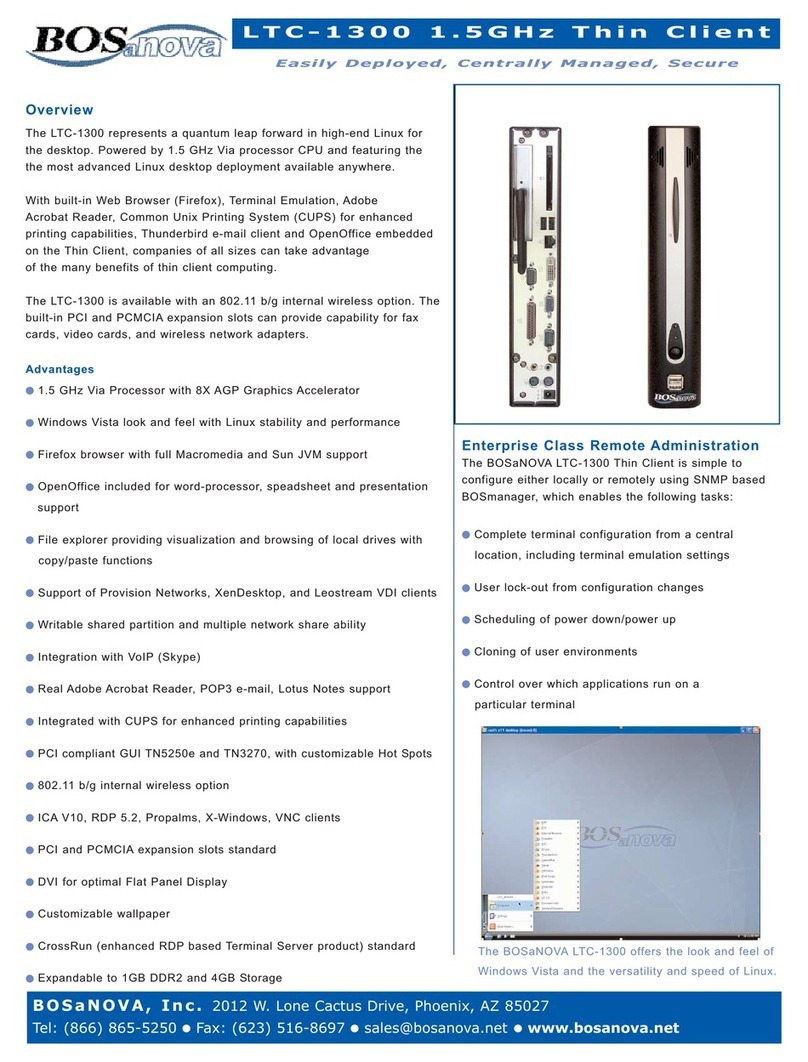 Bosanova LTC-1300 Specifications