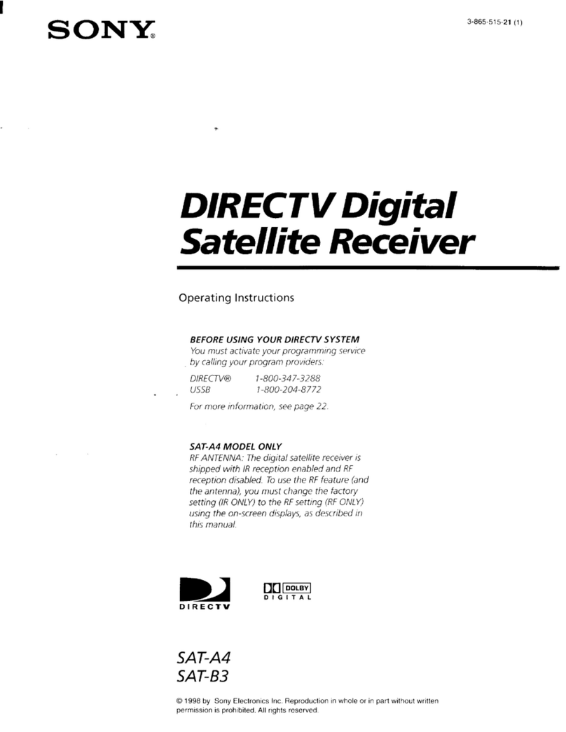 Sony SAT-A4 Operating Instructions  (primary... User manual