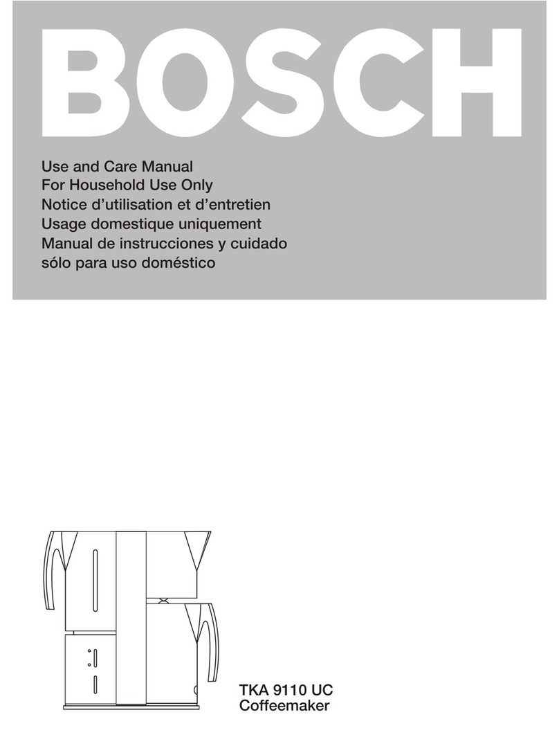 Bosch TKA 9110UC User manual Bosch TKA 9110UC User manual