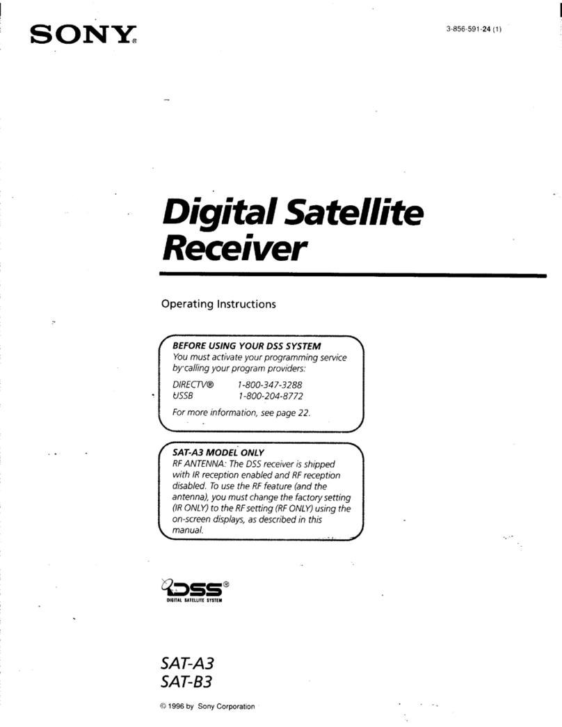 Sony SAT-A3 Operating Instructions  (primary... operating instructions