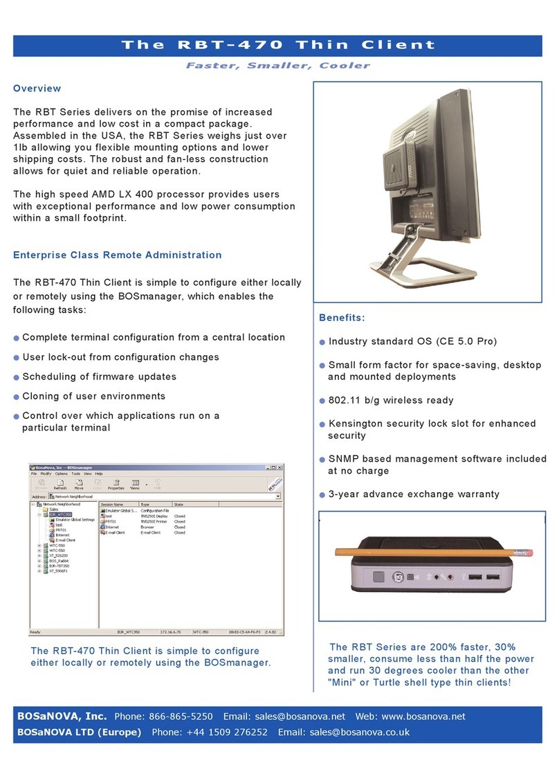 Bosanova RBT-470 Specifications