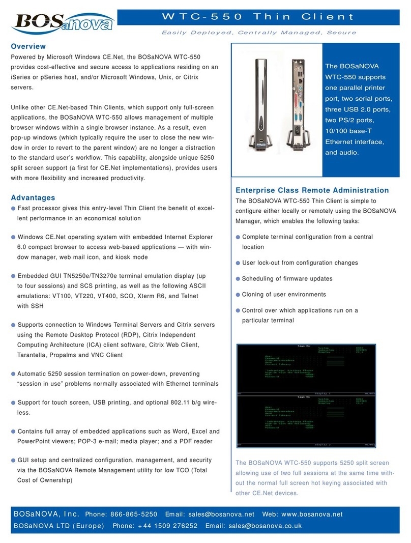 Bosanova WTC-550 Specifications