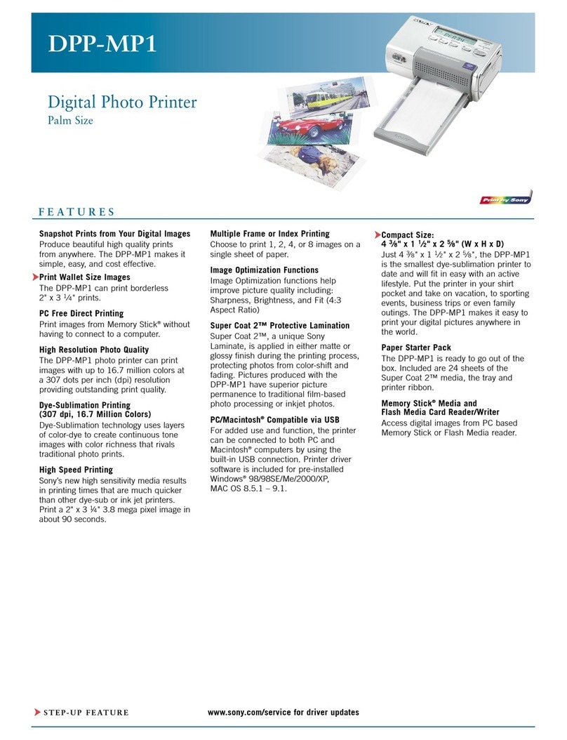 Sony DPP-MP1 User manual