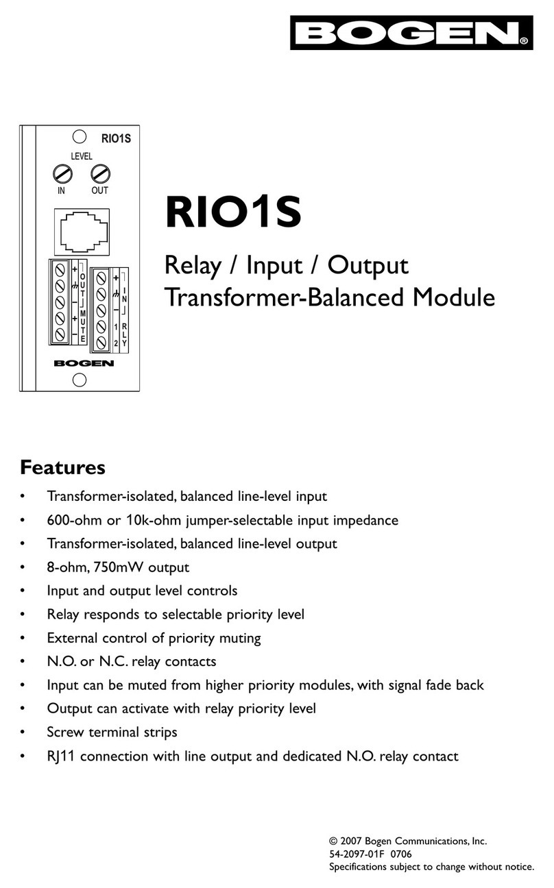 Bogen RIO1S installation guide