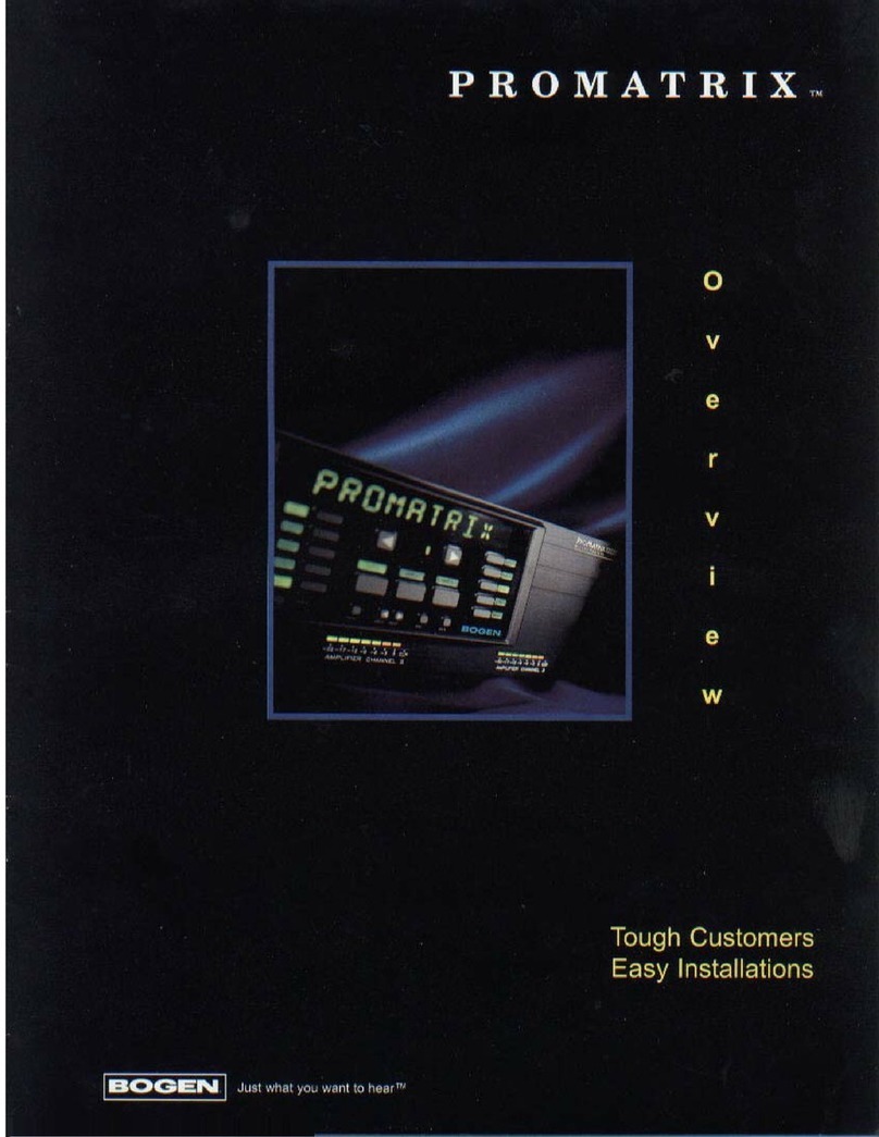 Bogen PM-3000 User manual Bogen PM-3000 User manual