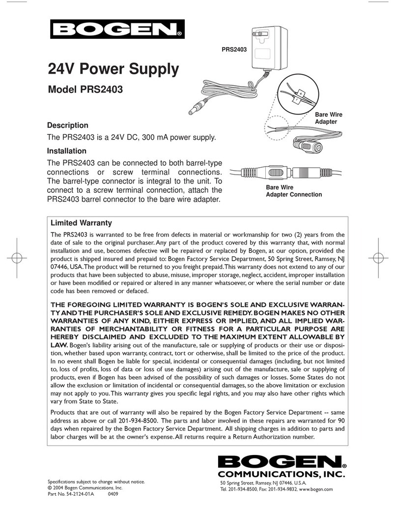 Bogen PRS2403 install guide