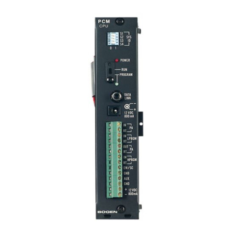 Bogen PCM2000 User manual
