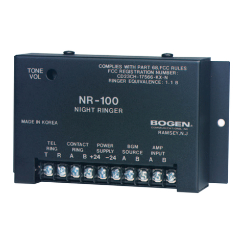 Bogen NR-100 User manual