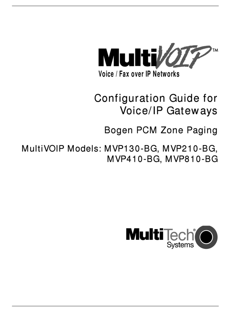 Bogen MultiVOIP MVP130BG Configuration guide