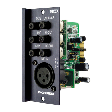 Bogen MIC2X User manual
