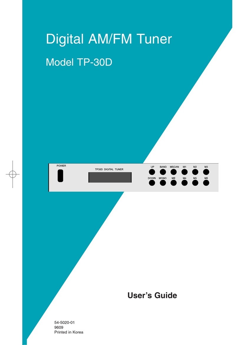Bogen TP-30D user guide