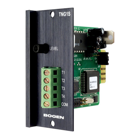 Bogen TNG1S User manual