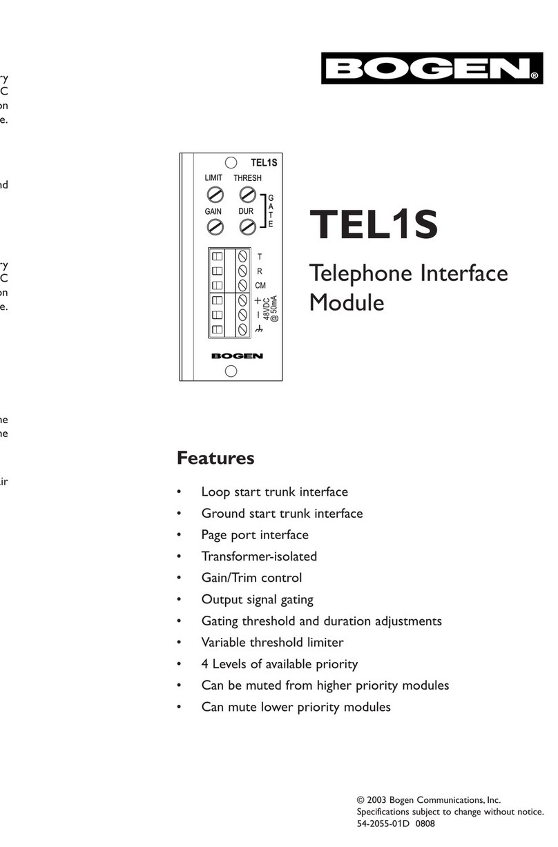Bogen TEL1S install guide