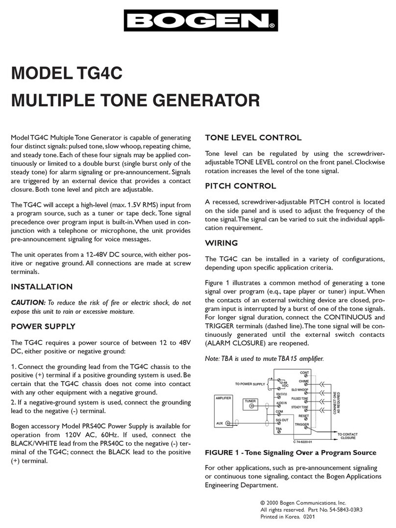 Bogen TG4C install guide