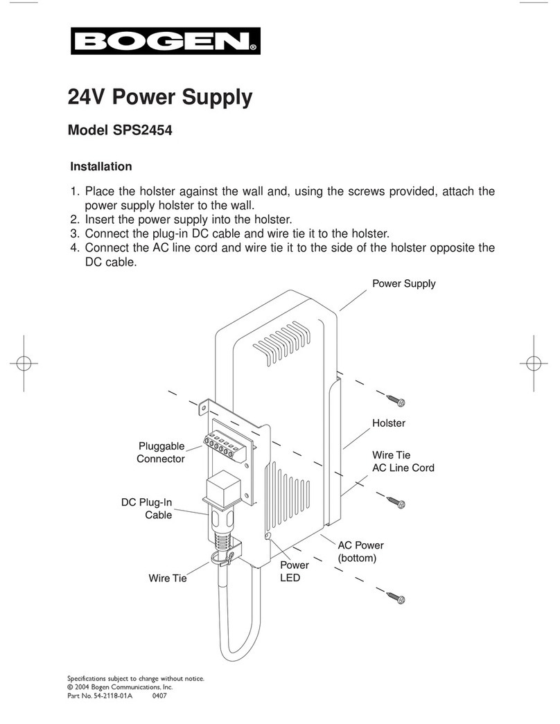 Bogen SPS2454 User manual