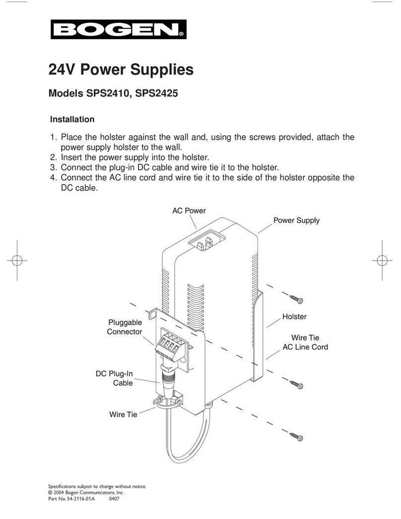 Bogen SPS2410 Installation