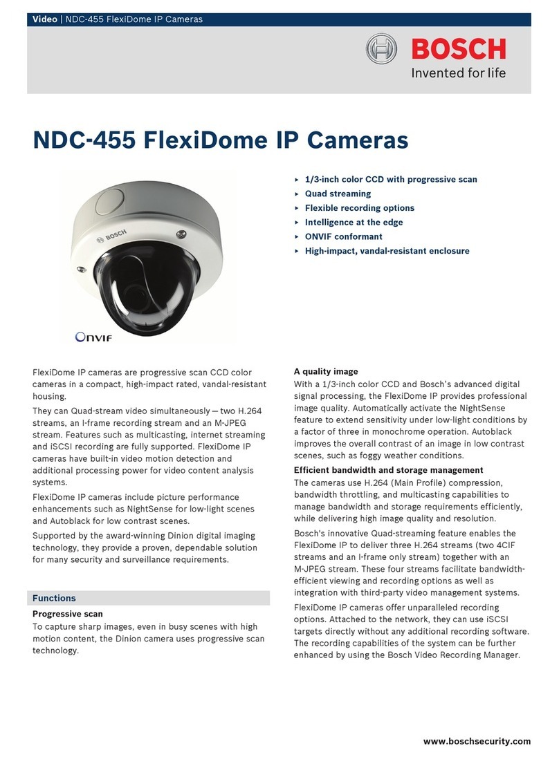 Bosch FlexiDome NDC-455V03-21PS User manual