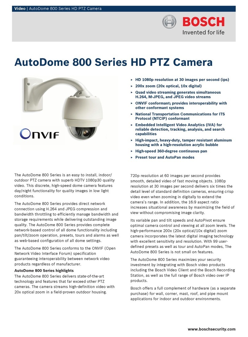 Bosch AutoDome VG5-825-ECEV Specifications