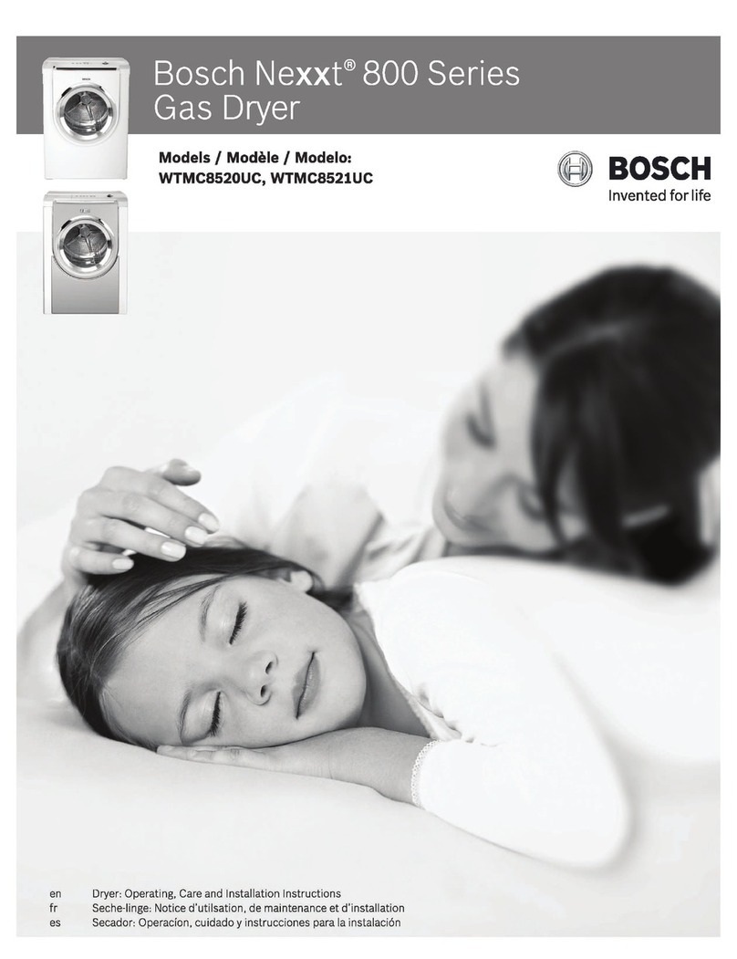 Bosch WTMC8521U Installation guide