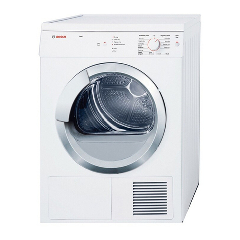 Bosch WTV76100US - Axxis Series Electric Vented... Operating, care and installation instructions