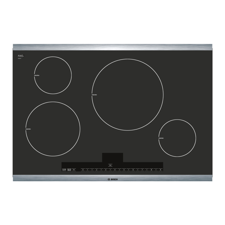 Bosch NIT5065UC - Strips 500 30" Induction Cooktop installation instructions