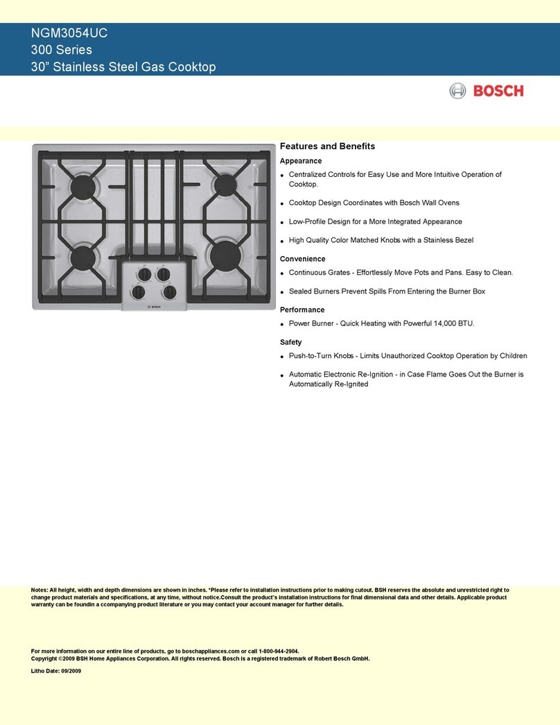 Bosch NGM3054UC User manual