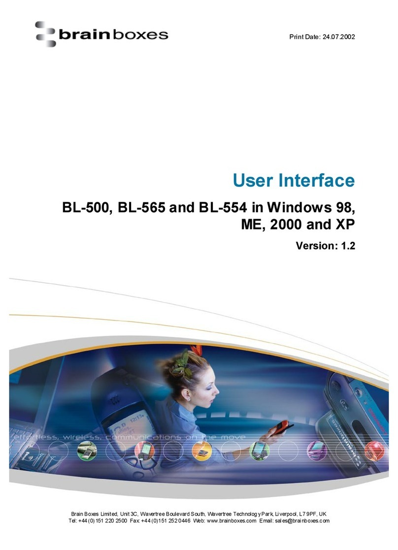Brainboxes BL-500 Quick start guide