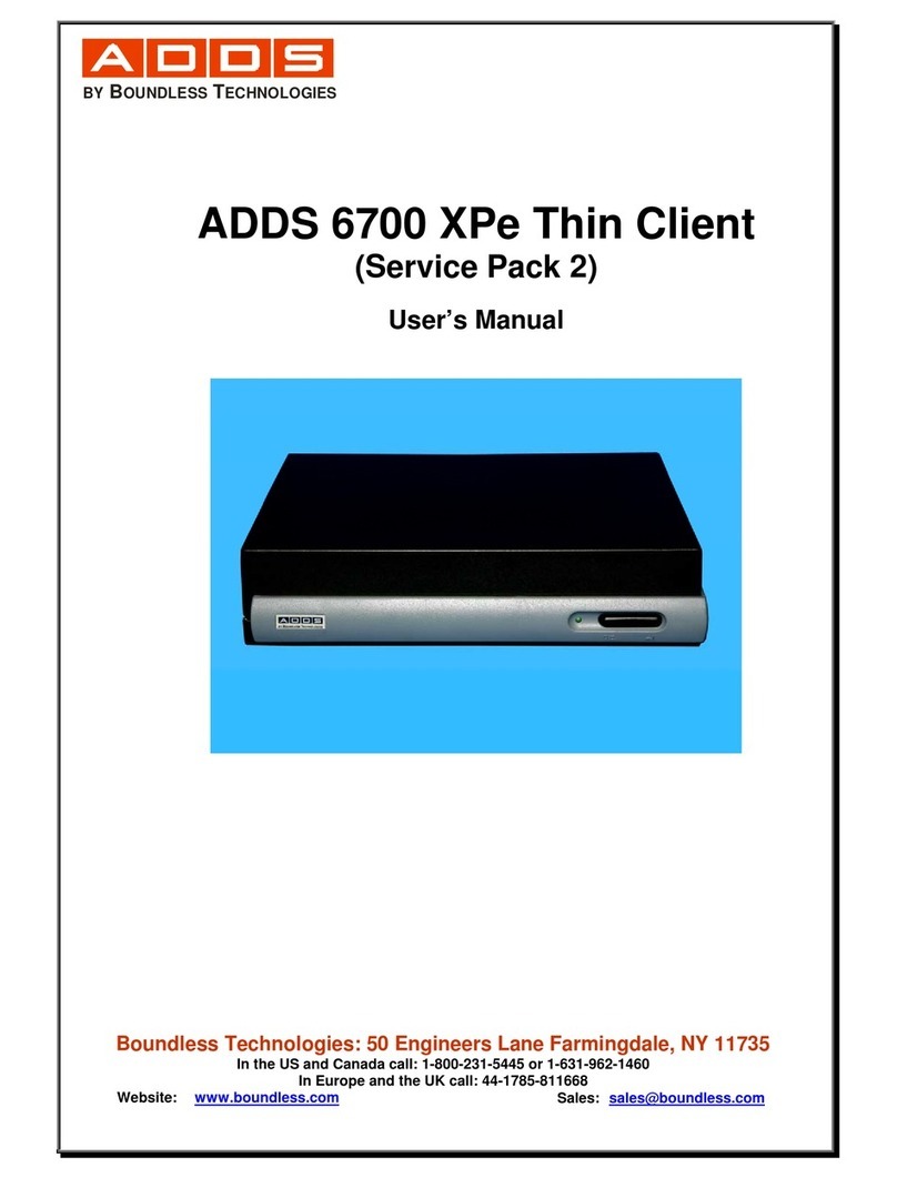 Boundless ADDS 6700 user manual