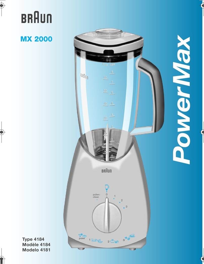 Braun PowerMax MX 2000 user guide