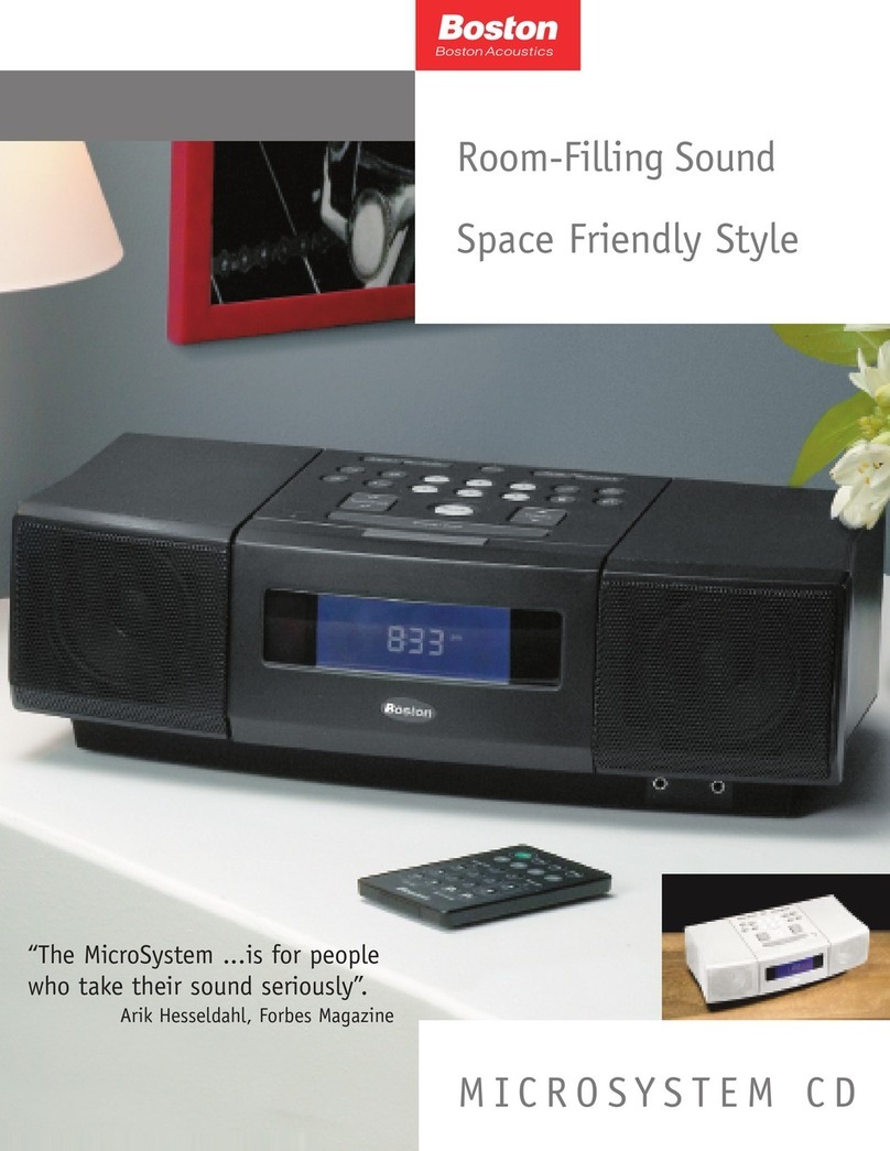 Boston Acoustics MicroSystem CD Specifications