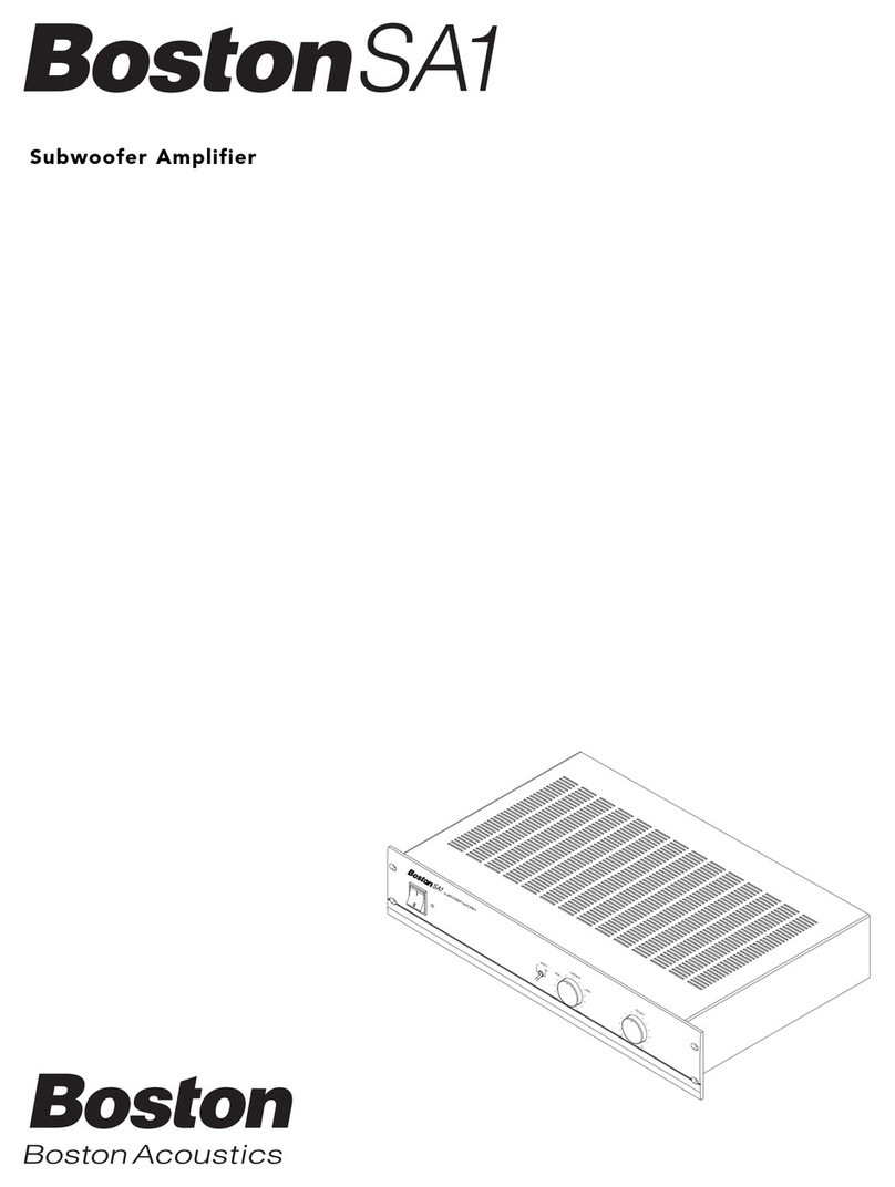 Boston Acoustics SA1 user guide