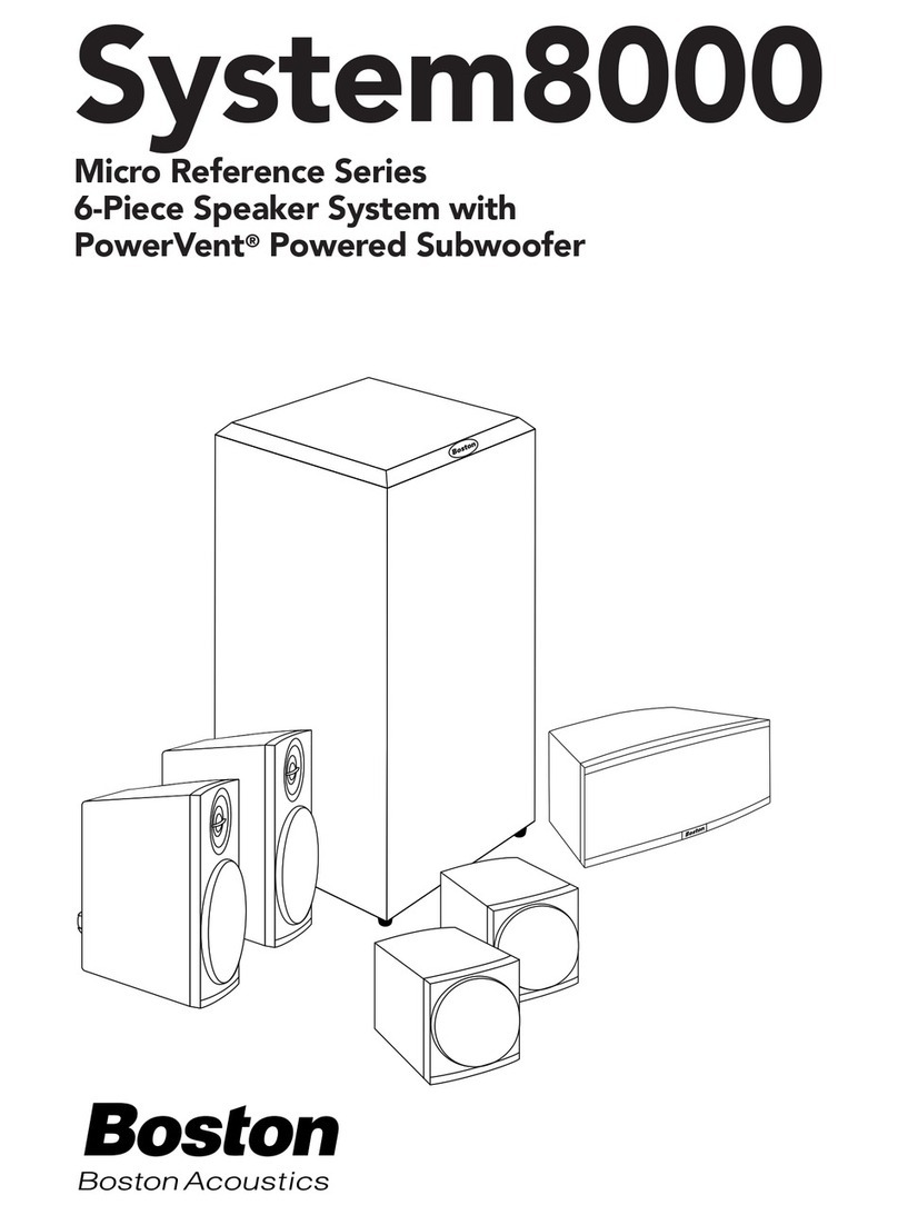 Boston Acoustics System8000 user guide