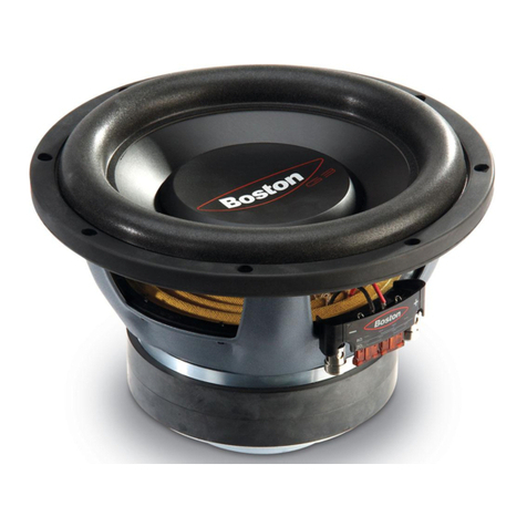 Boston Acoustics G310 Specification sheet