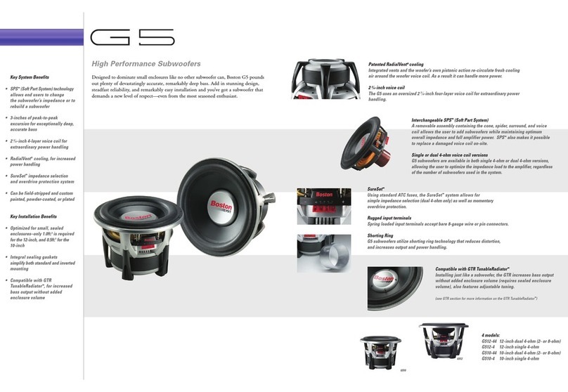 Boston Acoustics G512 Features