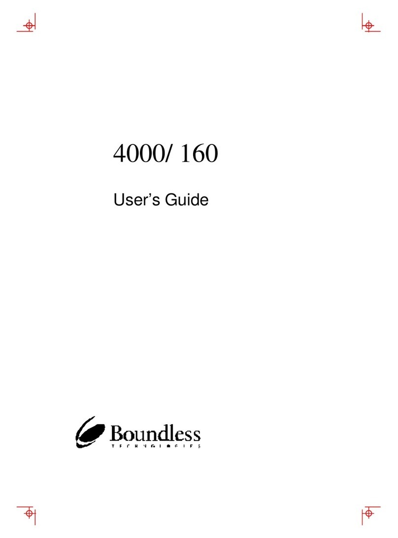 Boundless ADDS 4000/160 User manual Boundless ADDS 4000/160 User manual