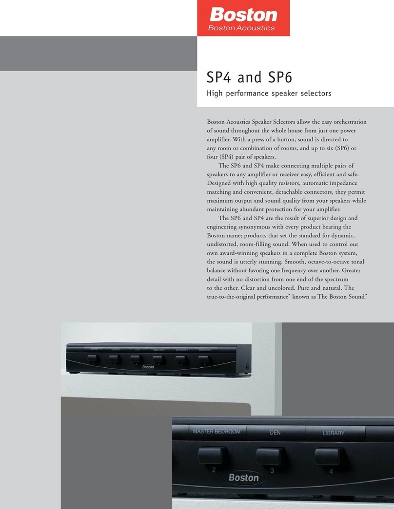 Boston Acoustics SP4 Specifications