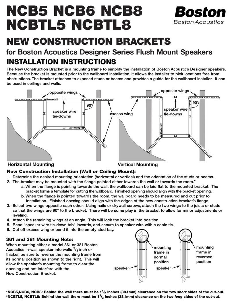 Boston Acoustics NCB5 installation instructions