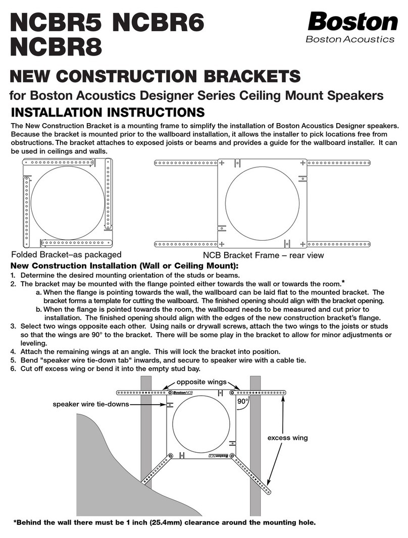 Boston Acoustics NCBR5 installation instructions