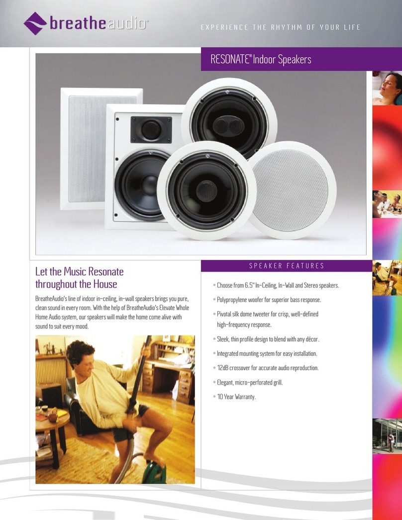 BreatheAudio RESONATE BA-650C Specification sheet